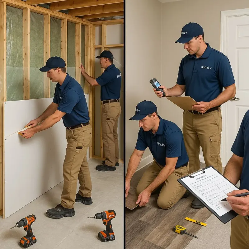 Repairs and Reconstruction process in East Hampton North, NY